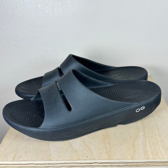 OOFOS Men’s WOMEN'S OOAHH SLIDE SANDAL - BLACK Size 10/12 - Picture 4 of 7